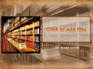 Library Powerpoint Templates - 4 Presentation