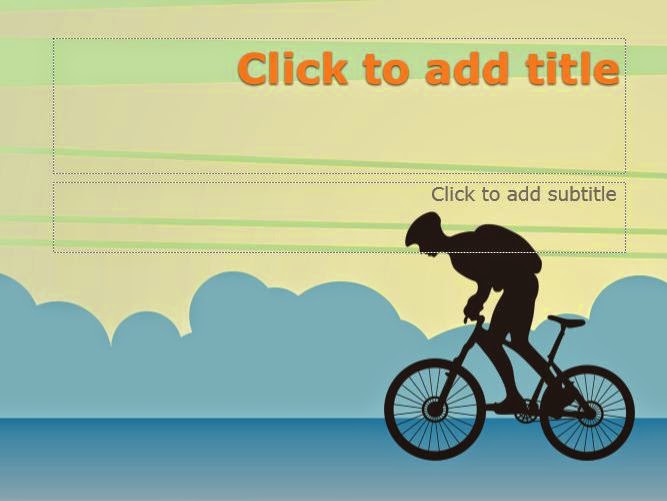 Simple Bike Powerpoint Templates 4 Presentation