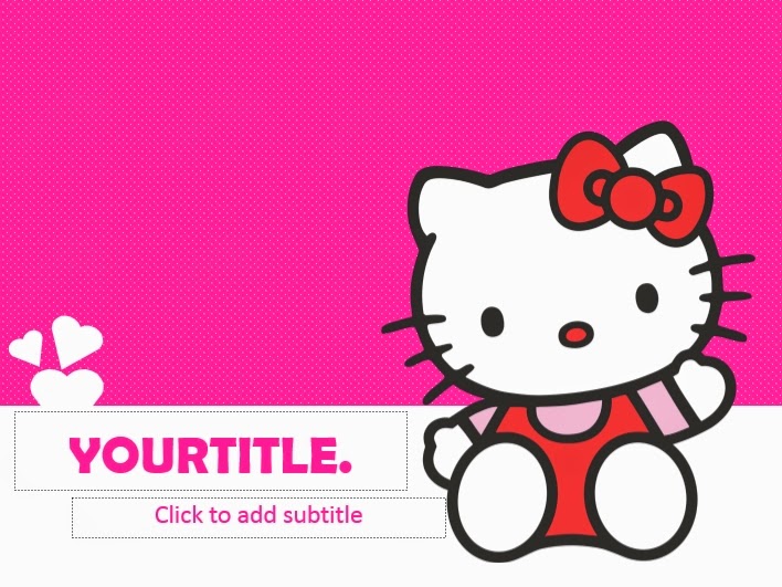 Download Free Hello Kitty Wallpaper Hello Kitty Powerpoint Templates 4 Presentation