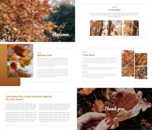 Autumn Leaves Powerpoint Templates - 4 Presentation