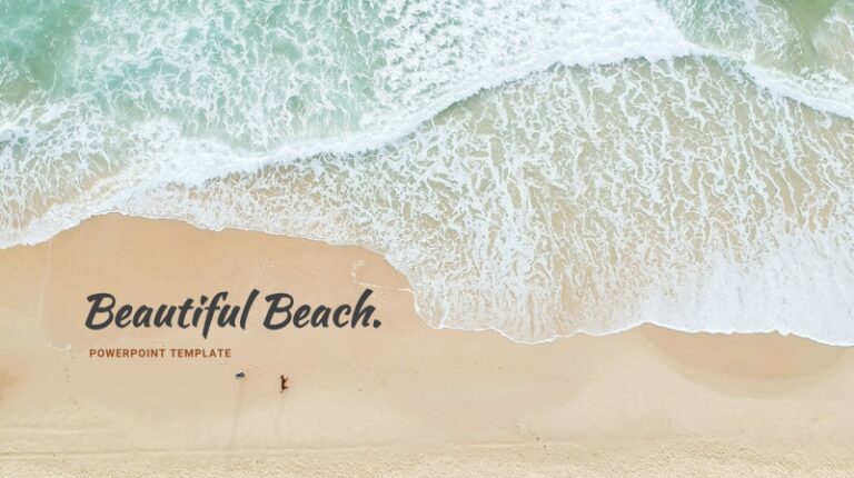 √ Free Beach Powerpoint Templates Simple And Minimalist 7578