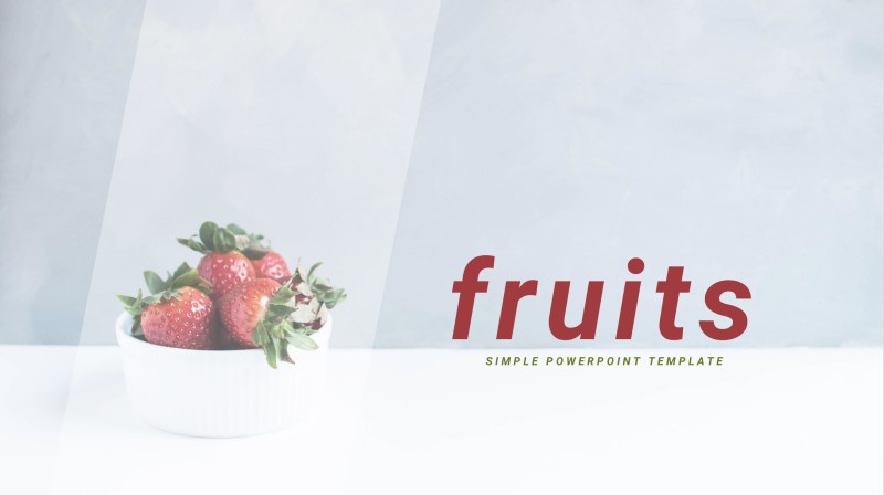 Fruits Powerpoint Template