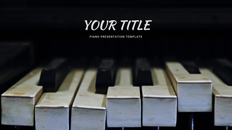 √ Piano Powerpoint Templates (Simple & Free)