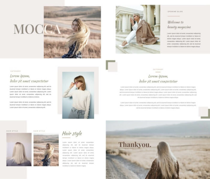 √ Free Aesthetic Mocca Google Slides Themes (Simple & Minimalist)